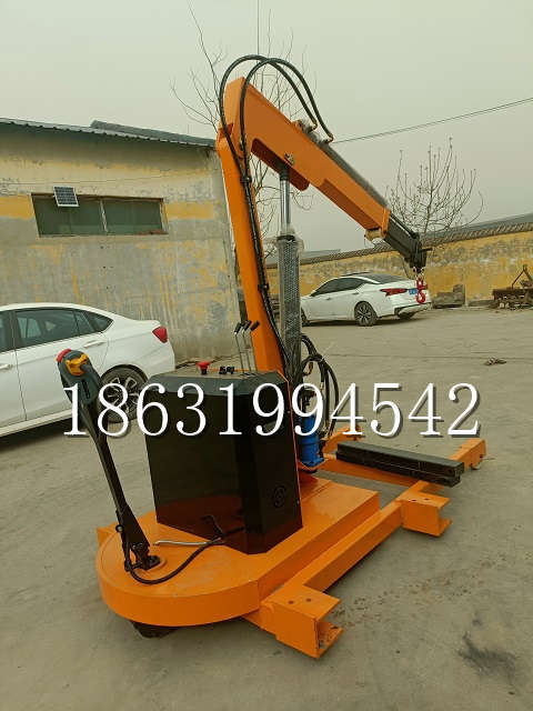 满洲里市自卸车厢随车吊 自制轮式四不像起重机 四驱平板吊 5吨 贵盛